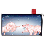 Bull And Bear Stock Market Print Mailbox Cover