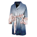 Bull And Bear Stock Market Print Men's Bathrobe
