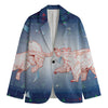 Bull And Bear Stock Market Print Men's Blazer