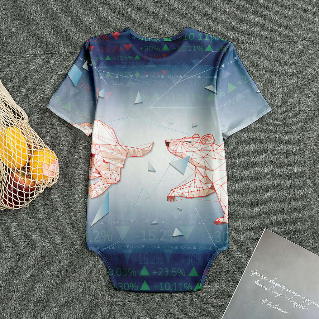 Bull And Bear Stock Market Print Men's Bodysuit