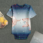 Bull And Bear Stock Market Print Men's Bodysuit