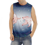 Bull And Bear Stock Market Print Men's Fitness Tank Top