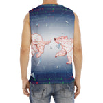 Bull And Bear Stock Market Print Men's Fitness Tank Top