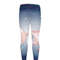 Bull And Bear Stock Market Print Men's Leggings