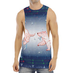 Bull And Bear Stock Market Print Men's Muscle Tank Top