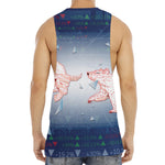 Bull And Bear Stock Market Print Men's Muscle Tank Top