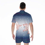Bull And Bear Stock Market Print Men's Rompers