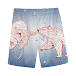 Bull And Bear Stock Market Print Men's Sports Shorts