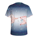 Bull And Bear Stock Market Print Men's Sports T-Shirt