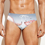 Bull And Bear Stock Market Print Men's Swim Briefs