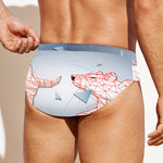 Bull And Bear Stock Market Print Men's Swim Briefs