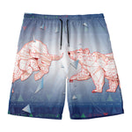 Bull And Bear Stock Market Print Men's Swim Trunks
