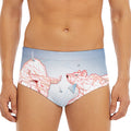 Bull And Bear Stock Market Print Men's Triangle Swim Briefs