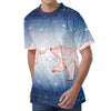 Bull And Bear Stock Market Print Men's Velvet T-Shirt