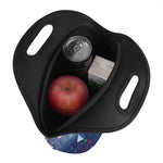 Bull And Bear Stock Market Print Neoprene Lunch Bag