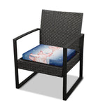 Bull And Bear Stock Market Print Outdoor Seat Cushion Cover