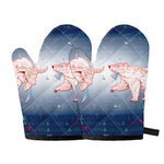 Bull And Bear Stock Market Print Oven Mitts
