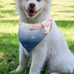 Bull And Bear Stock Market Print Over The Collar Dog Bandana