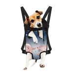 Bull And Bear Stock Market Print Pet Carrier Backpack