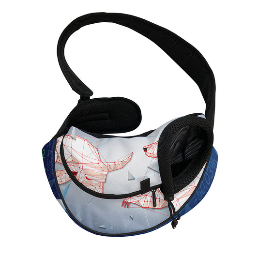 Bull And Bear Stock Market Print Pet Sling Carrier