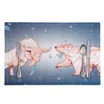Bull And Bear Stock Market Print Placemat