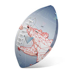 Bull And Bear Stock Market Print Rugby Ball