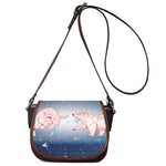 Bull And Bear Stock Market Print Saddle Bag