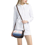 Bull And Bear Stock Market Print Saddle Bag