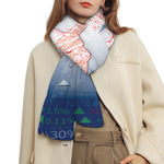 Bull And Bear Stock Market Print Scarf