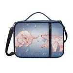 Bull And Bear Stock Market Print Shoulder Strap Bible Bag