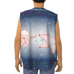 Bull And Bear Stock Market Print Sleeveless Baseball Jersey