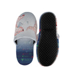 Bull And Bear Stock Market Print Slippers