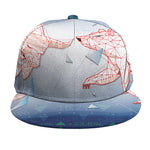 Bull And Bear Stock Market Print Snapback Cap