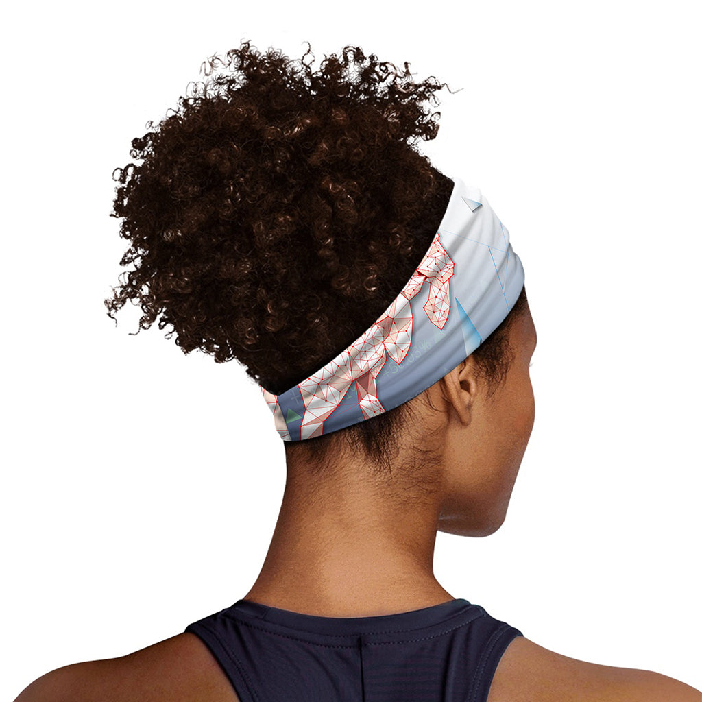 Bull And Bear Stock Market Print Sports Headband