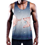 Bull And Bear Stock Market Print Training Tank Top