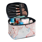 Bull And Bear Stock Market Print Travel Makeup Bag