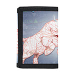Bull And Bear Stock Market Print Trifold Wallet