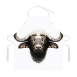 Bull Portrait Print Adjustable Apron