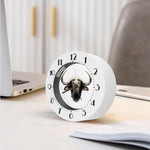 Bull Portrait Print Alarm Clock