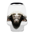 Bull Portrait Print Baby Seat Cover