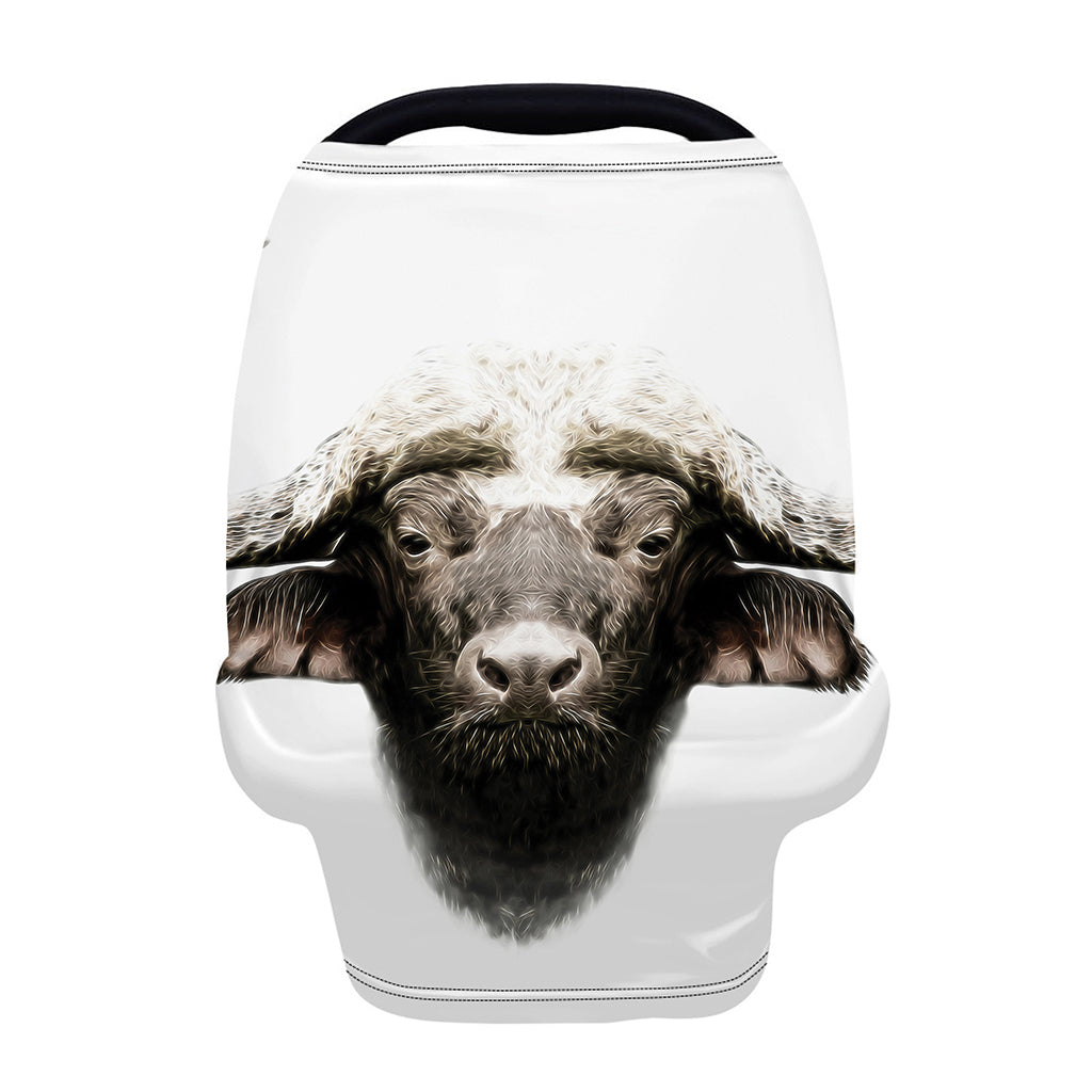 Bull Portrait Print Baby Seat Cover