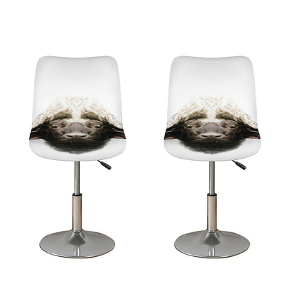 Bull Portrait Print Bar Stool Covers