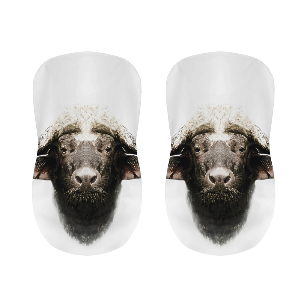 Bull Portrait Print Bar Stool Covers