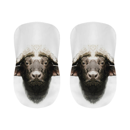 Bull Portrait Print Bar Stool Covers