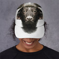 Bull Portrait Print Baseball Cap
