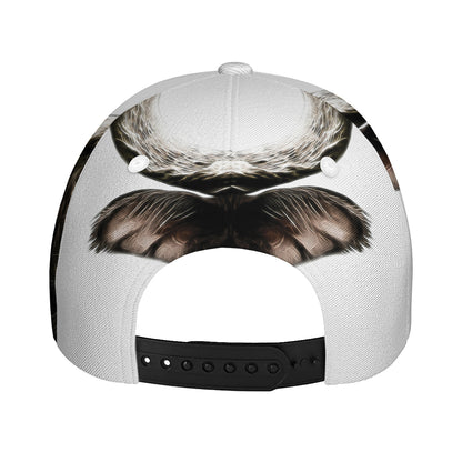 Bull Portrait Print Baseball Cap
