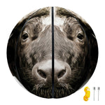 Bull Portrait Print Basketball