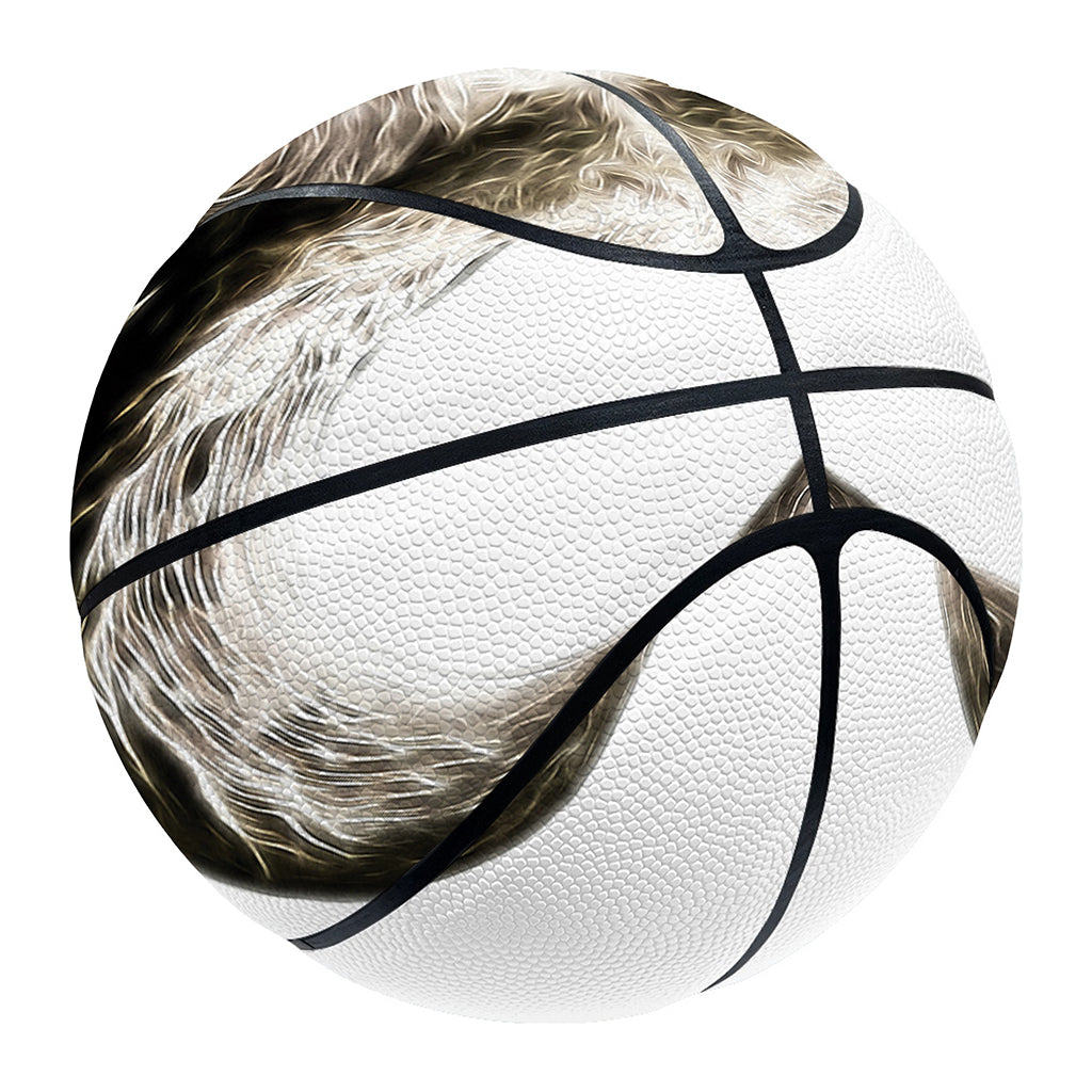 Bull Portrait Print Basketball
