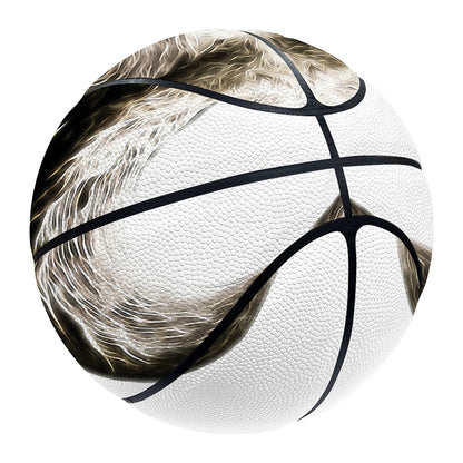 Bull Portrait Print Basketball