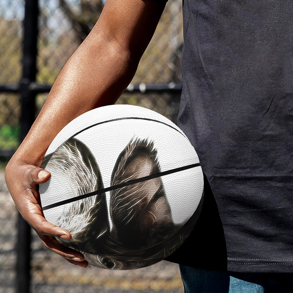 Bull Portrait Print Basketball